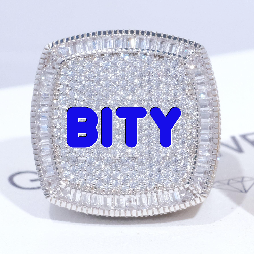 CUSTOM LETTER 3D ICED RING