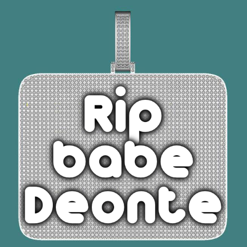 CUSTOM LETTER NECKLACE 3D BIG SQUARE