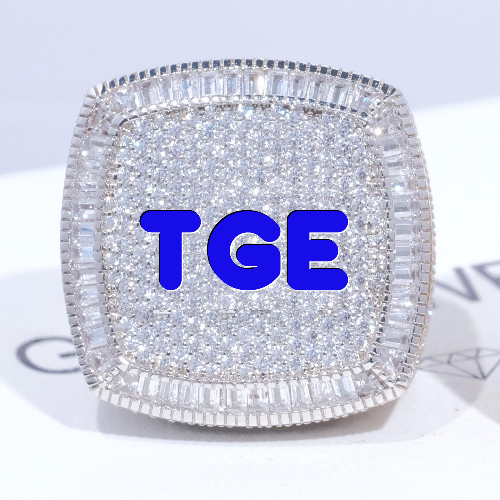 CUSTOM LETTER 3D ICED RING