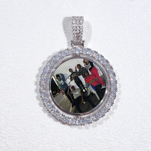 3D Spinning 2-Faced Custom Picture Pendant