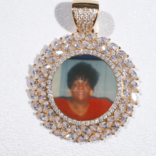 Large 3D Wheat Ear Custom Picture Pendant