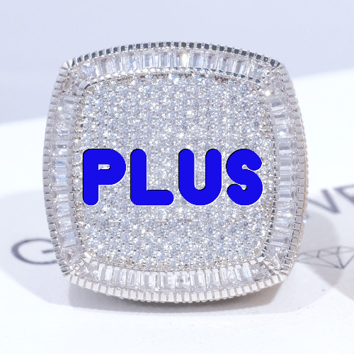 CUSTOM LETTER 3D ICED RING