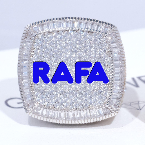 CUSTOM LETTER 3D ICED RING