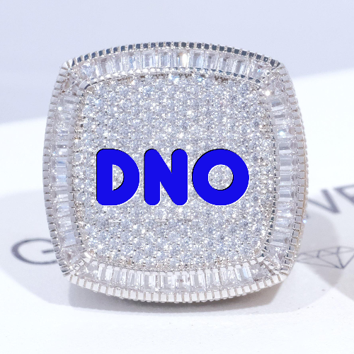 CUSTOM LETTER 3D ICED RING