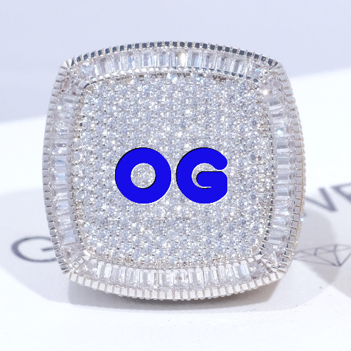 CUSTOM LETTER 3D ICED RING