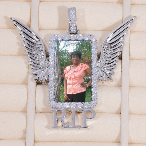 RIP WING 3D CUSTOM PICTURE PENDANT