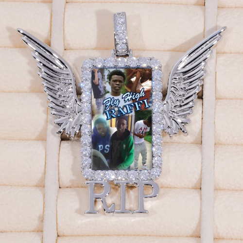 RIP WING 3D CUSTOM PICTURE PENDANT