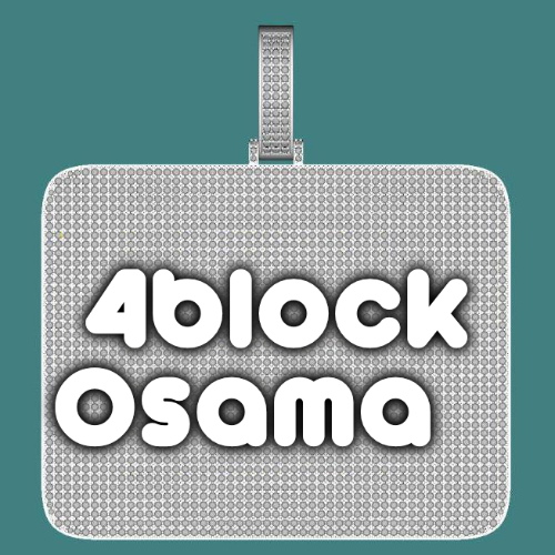 CUSTOM LETTER NECKLACE 3D BIG SQUARE