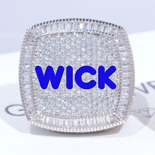 CUSTOM LETTER 3D ICED RING