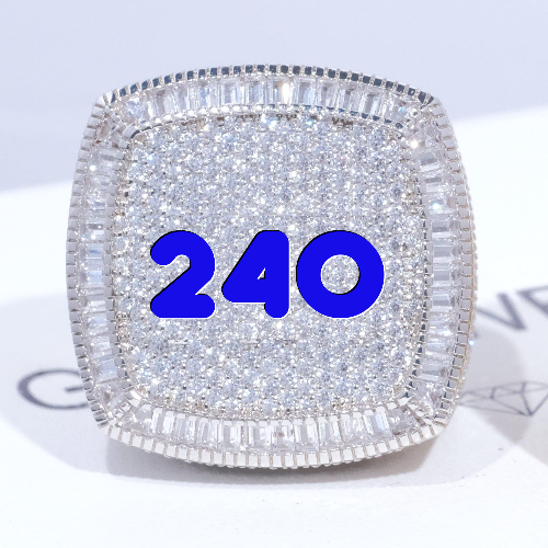 CUSTOM LETTER 3D ICED RING