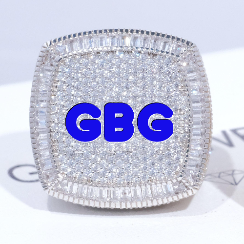 CUSTOM LETTER 3D ICED RING