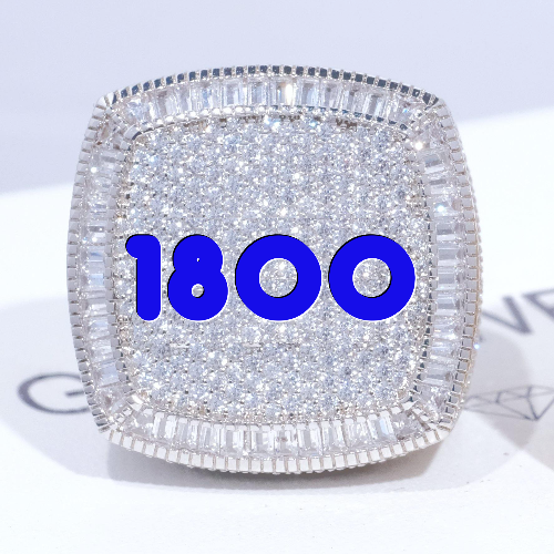CUSTOM LETTER 3D ICED RING