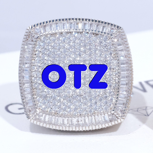 CUSTOM LETTER 3D ICED RING