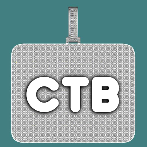 CUSTOM LETTER NECKLACE 3D BIG SQUARE