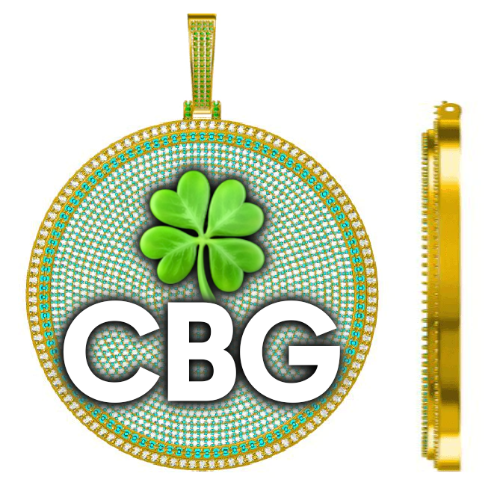 CUSTOM LETTER NECKLACE 3D BIG DISC