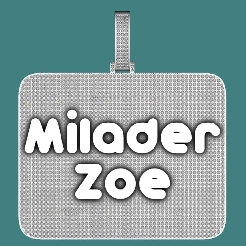 CUSTOM LETTER NECKLACE 3D BIG SQUARE