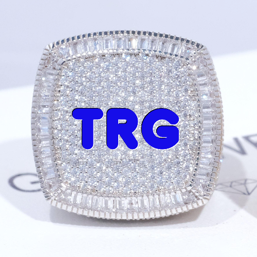 CUSTOM LETTER 3D ICED RING