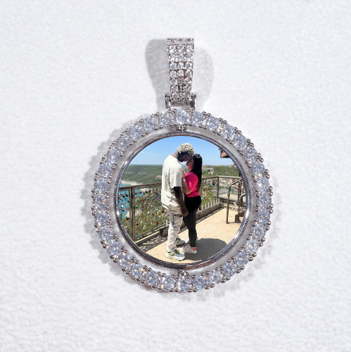 3D Spinning 2-Faced Custom Picture Pendant
