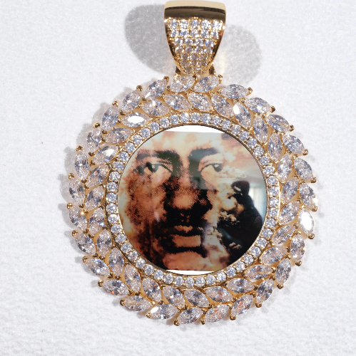Large 3D Wheat Ear Custom Picture Pendant