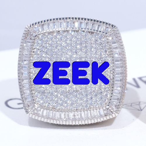 CUSTOM LETTER 3D ICED RING