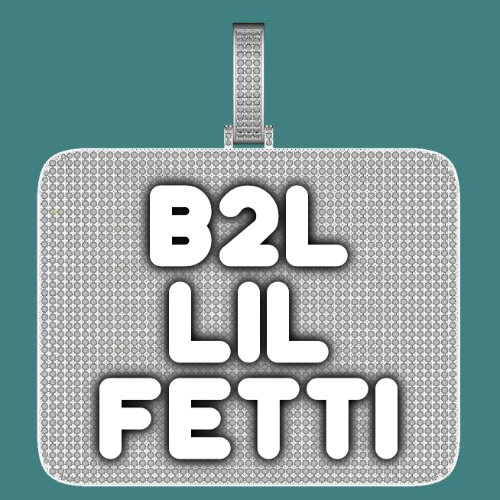 CUSTOM LETTER NECKLACE 3D BIG SQUARE
