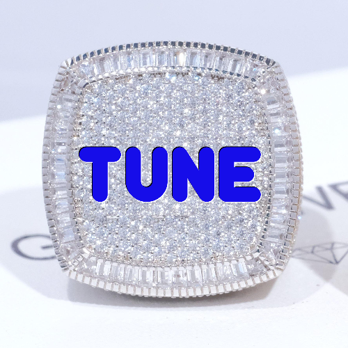 CUSTOM LETTER 3D ICED RING