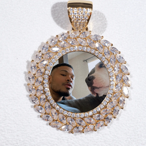 Large 3D Wheat Ear Custom Picture Pendant