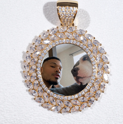 Large 3D Wheat Ear Custom Picture Pendant