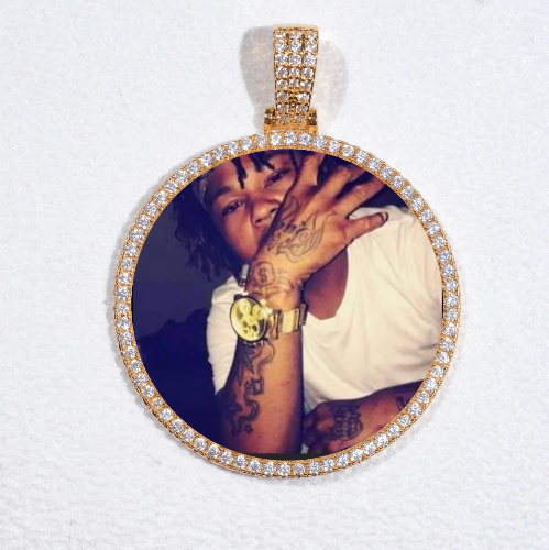 MEDIUM 3D CIRCLE CUSTOM PICTURE PENDANT