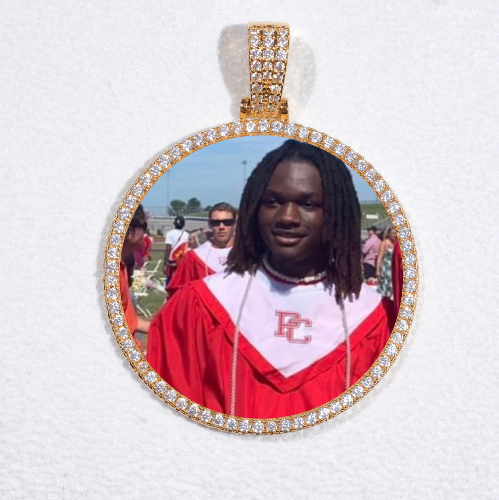 MEDIUM 3D CIRCLE CUSTOM PICTURE PENDANT