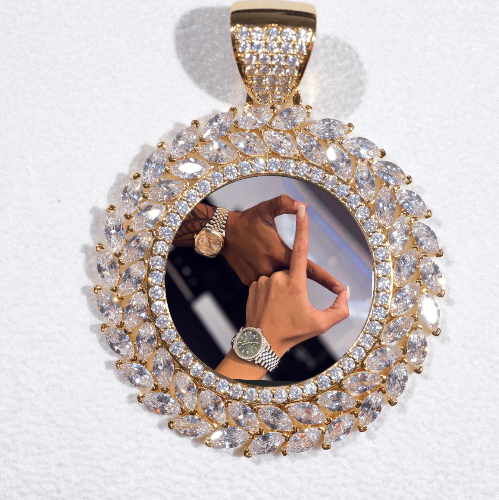 Large 3D Wheat Ear Custom Picture Pendant