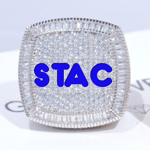 CUSTOM LETTER 3D ICED RING