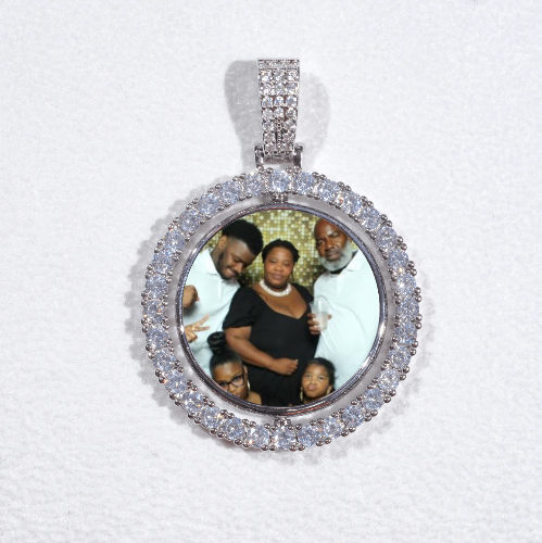 3D Spinning 2-Faced Custom Picture Pendant