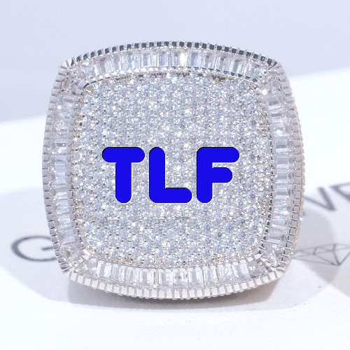 CUSTOM LETTER 3D ICED RING