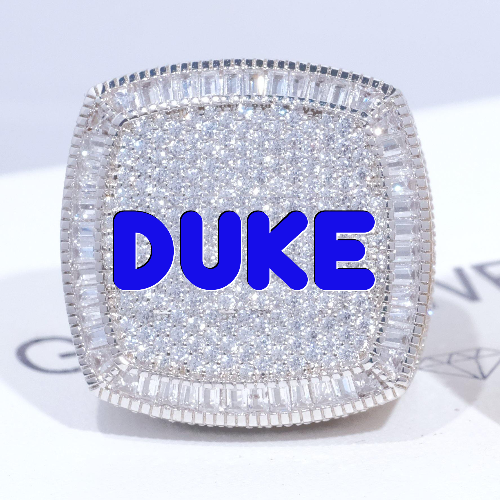 CUSTOM LETTER 3D ICED RING
