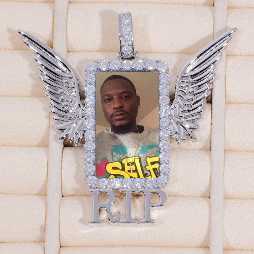 RIP WING 3D CUSTOM PICTURE PENDANT