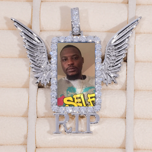 RIP WING 3D CUSTOM PICTURE PENDANT