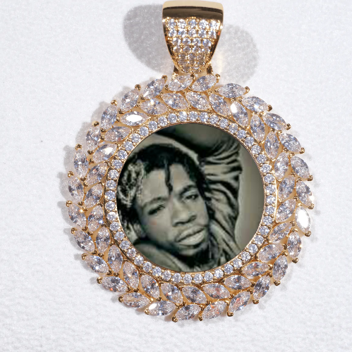 Large 3D Wheat Ear Custom Picture Pendant