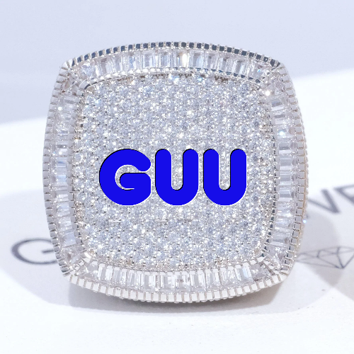 CUSTOM LETTER 3D ICED RING