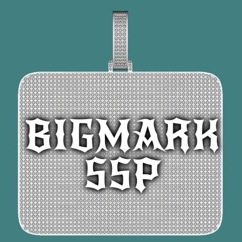 CUSTOM LETTER NECKLACE 3D BIG SQUARE