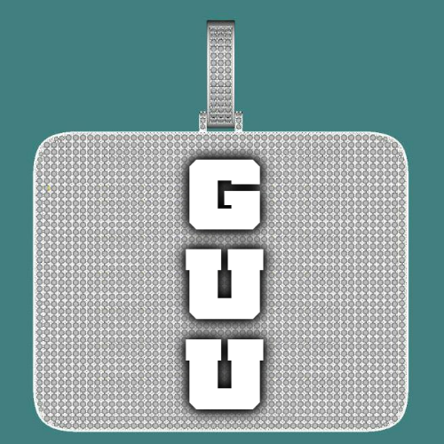 CUSTOM LETTER NECKLACE 3D BIG SQUARE