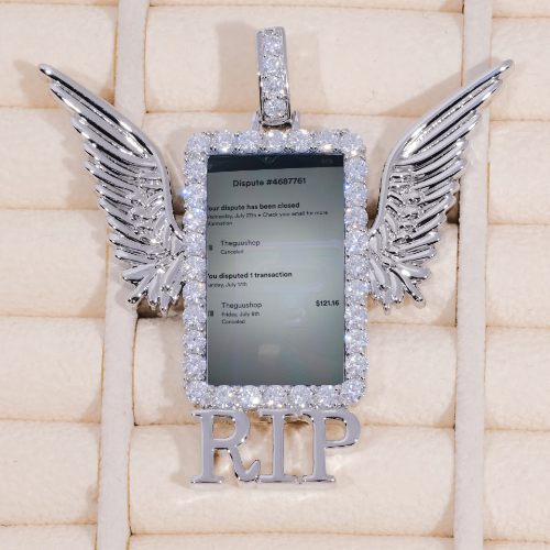 RIP WING 3D CUSTOM PICTURE PENDANT