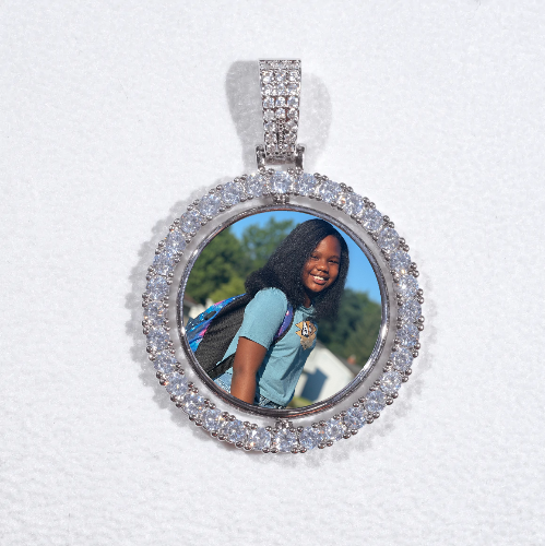 3D Spinning 2-Faced Custom Picture Pendant