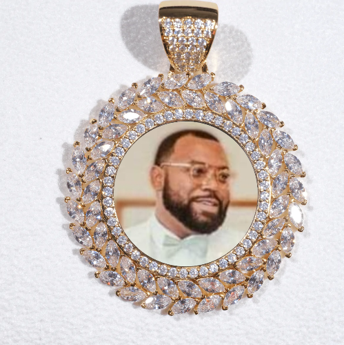 Large 3D Wheat Ear Custom Picture Pendant