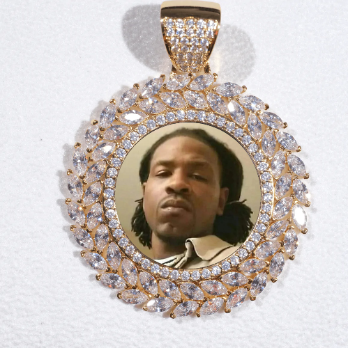 Large 3D Wheat Ear Custom Picture Pendant