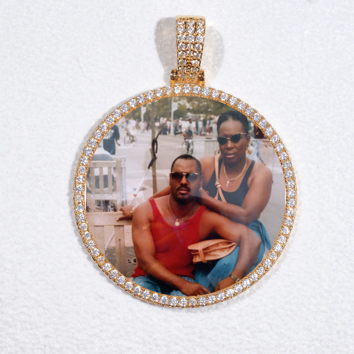 MEDIUM 3D CIRCLE CUSTOM PICTURE PENDANT