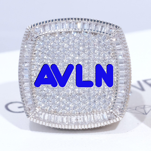 CUSTOM LETTER 3D ICED RING