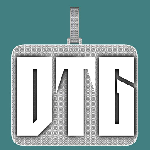 CUSTOM LETTER NECKLACE 3D BIG SQUARE
