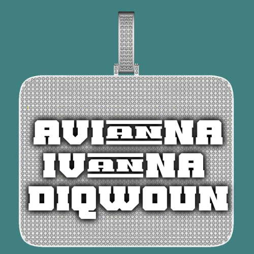 CUSTOM LETTER NECKLACE 3D BIG SQUARE