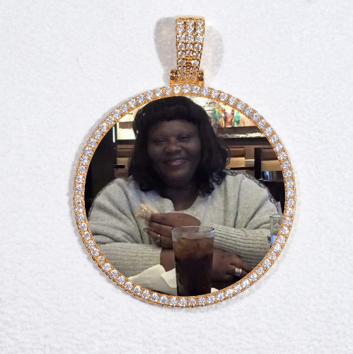 MEDIUM 3D CIRCLE CUSTOM PICTURE PENDANT